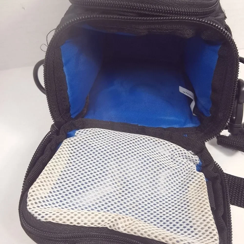 Case Logic camera case bag compact point & shoot film black blue caselogic strap